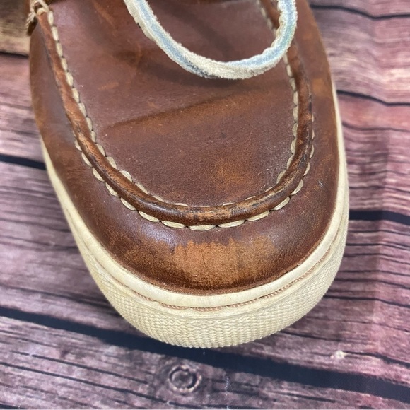 Sperry Men's Top Sider Gold Cup Boat ASV 2 Eye Brown Leather Shoes Size 9M - Picture 9 of 16